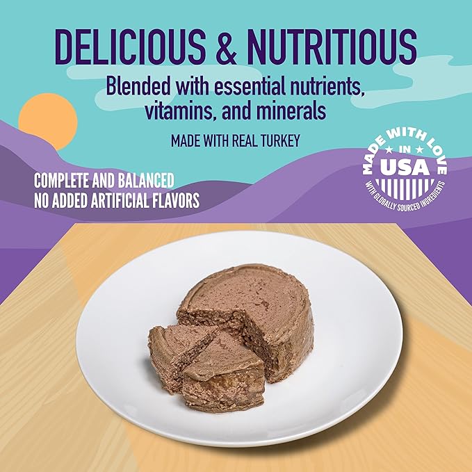 A Strong Heart Canned Wet Cat Food, Turkey & Giblets Dinner - 5.5 oz Cans (Pack of 24), Made in The USA with Real Turkey & Savory Giblets-PurrikoPets