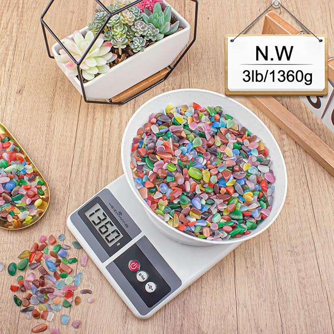 3 Lb Cat Eye Stones Aquarium Gravel Rocks for Fish Tank, Fish Tank Rocks Gravel Betta Fish Colorful Marbles for Vases Filler, Garden and Fish Tank Decoration-PurrikoPets