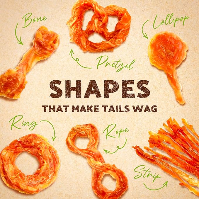 Afreschi Turkey Tendon Variety Pack (S) 8 oz, USA-Sourced Turkey Tendon, All Natural Puppy Chew, Hypoallergenic, Rawhide Alternative-PurrikoPets