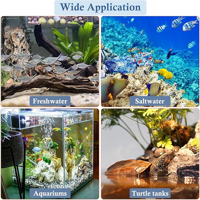 4 Pack Mixed Filter Pads 12.6" x 5" for Aquarium, Cut-to-Fit Fish Tank Filter Media with Ammonia&Carbon&Phosphate Reducer, Aquarium Filter Sponge, Compatible with Most Filters-PurrikoPets