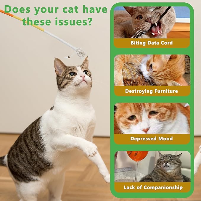 3pcs Safe Cat Rope Toy,Teeth Clean Toy for Cat, Cat Chew Toys for Indoor Cat,Kitten Interactive Toys-PurrikoPets