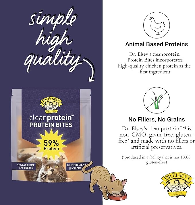 Dr. Elsey's cleanprotein Protein Bites Chicken 6 oz.-PurrikoPets