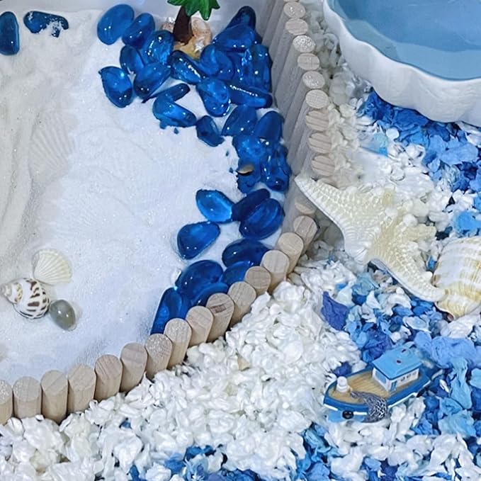 DR.DUDU Hamster Bath Sand, 2.8lb Dust Free Desert Sand or Potty Litter Sand for Hamster Chinchillas Gerbil Syrian Mice Small Animals (White)-PurrikoPets