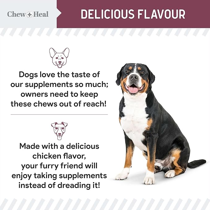 12-in-1 Multivitamin for Senior Dogs - 60 Senior Dog Vitamin and Supplement Soft Chews for Hip and Joint - Advanced Formula with Glucosamine, Omega 3,6,9, Vitamins, Probiotics - Made in The USA-PurrikoPets