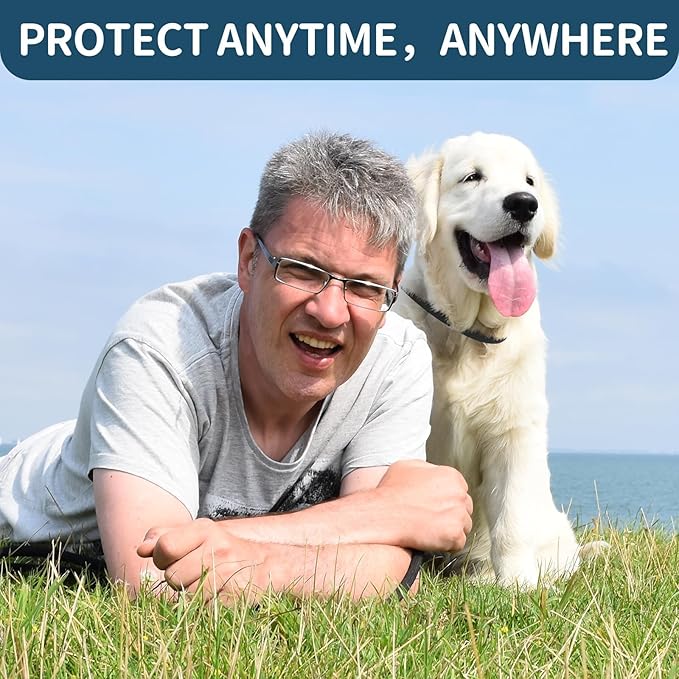 Flea and Tick Collar for Dogs 4 Pack, 32 Months Prevention, Waterproof, Adjustable for Small Medium Large Dogs Puppies (Black and Grey)-PurrikoPets