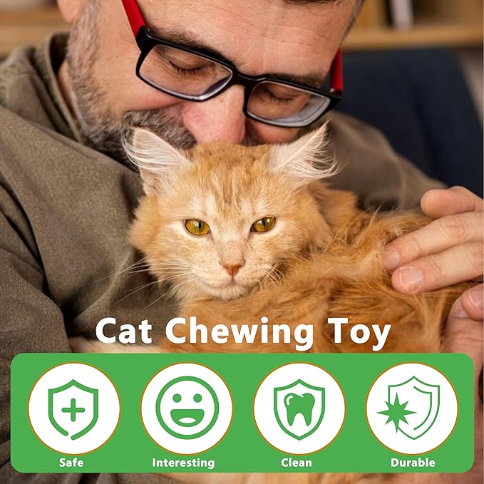 3pcs Safe Cat Rope Toy,Teeth Clean Toy for Cat, Cat Chew Toys for Indoor Cat,Kitten Interactive Toys-PurrikoPets