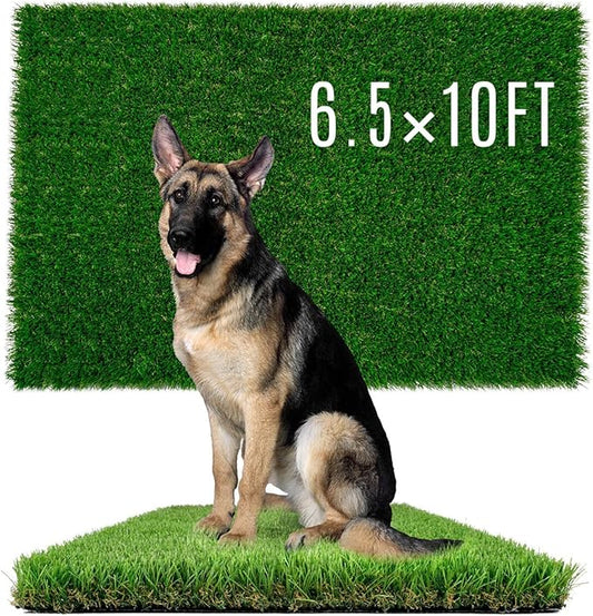 Fake Grass for Dog to Pee on Artificial Grass for Turf Mats for Puppy Training Dogs Pee Pads Extra Large for Dogs 6.5x10FT Dog Supplies Reusable-PurrikoPets