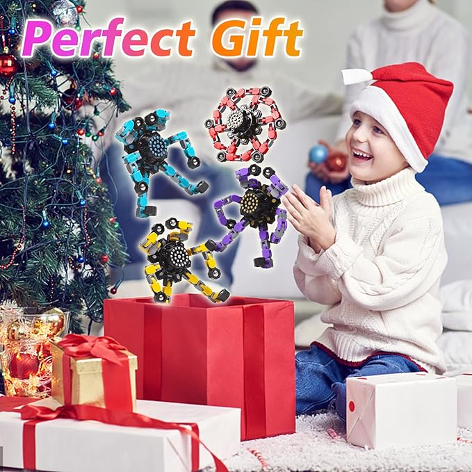 for Mom Transformable Fidget Spinners for Kids and Adults Stress Relief Sensory Toys for Boys and Girls Fingertip Gyros Toy Birthday Party Favors for Kids Classroom Gifts-PurrikoPets