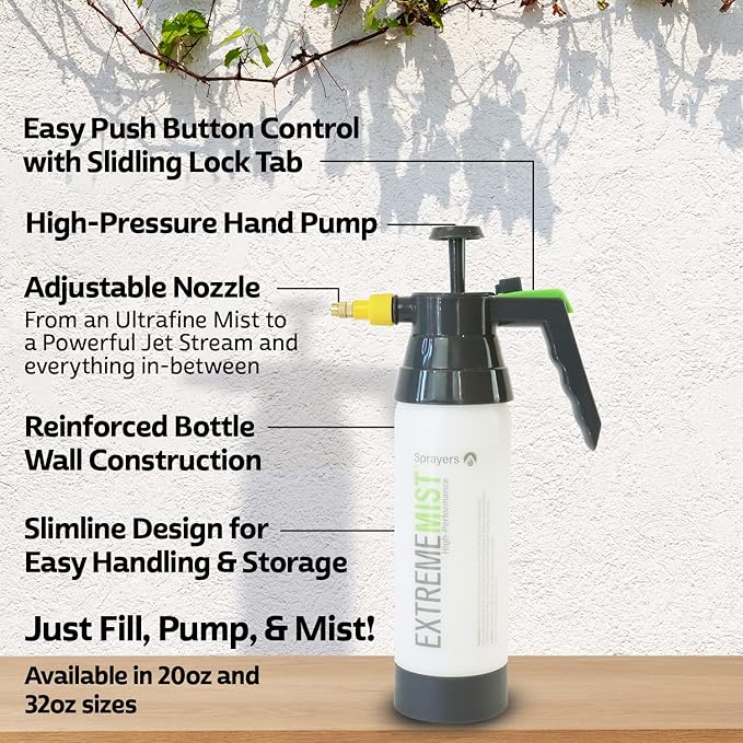 EXTREMEMIST High-Performance Bird Sprayer | Ultrafine Avian Pump Mister | Handheld Pet Bird Bath Mister | Adjustable Nozzle | Bird Cage Cleaner | Perfect for Macaws, Cockatiels, Parrots & More - 20oz-PurrikoPets