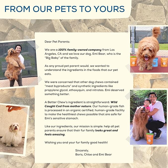 A Better CHEW – Wild Caught Cod Skin Dog Treats | Sourced and Made in The USA, Single Ingredient, Dehydrated | Natural, Healthy Alternative to Rawhides + Bully Sticks, Long Lasting Chew-PurrikoPets