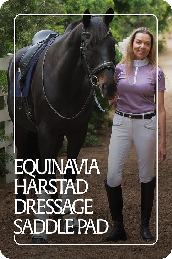 Equinavia Harstad Dressage Saddle Pad | Classic & Durable | Moisture-Wicking Tricot Backing-PurrikoPets
