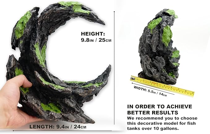 Fish Tank Decor Rocks.Aquarium Decoration Model.Easy Superior Aquascape (Moon Valley)-PurrikoPets