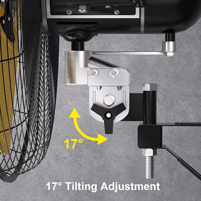 9000 CFM 24" Outdoor Oscillating Wall Fan with 2 Pack, High Velocity 3-Speed Waterproof Professional Outdoor Fan, Heavy Duty Industrial Wall Mount Fans for Commercial, Garage, Warehouse, UL Listed-PurrikoPets