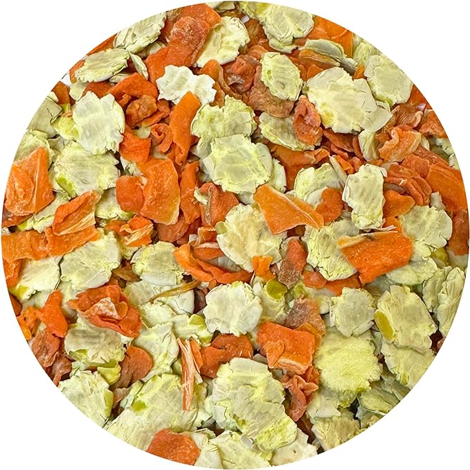 Exotic Nutrition Peas & Carrots 8 oz. - Healthy Natural Mixed Dried Vegetable Treat - for Rabbits, Guinea Pigs, Hamsters, Chinchillas and Small Pets-PurrikoPets