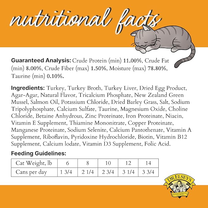 Dr. Elsey's cleanprotein Original Turkey Recipe Wet Cat Food, (Pack of 24), 2.75oz Cans-PurrikoPets