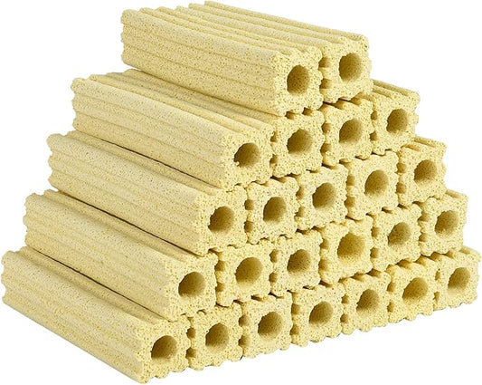 24pcs 6.1 Inch Aquarium Ceramic Bio Filter Media,Ceramic Bio Media Blocks for Fish Tank and Koi Pond-PurrikoPets