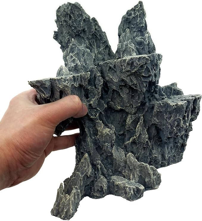 Fish Tank Decor Rocks.Aquarium Decoration Model.Easy and Quick Solution for Aquascaping.(Sky City)-PurrikoPets