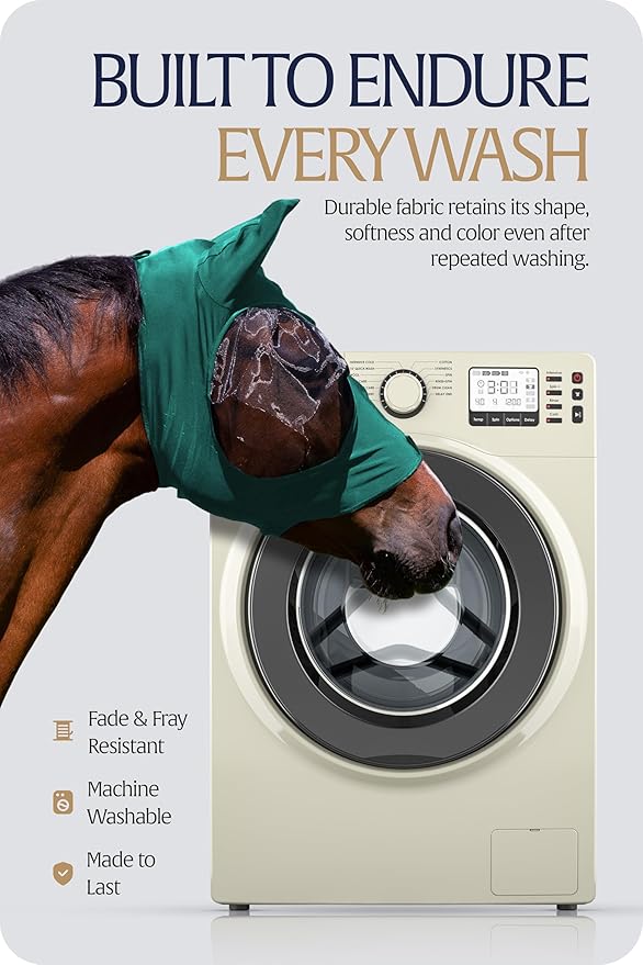 Equinavia Bug Out Fly Mask | Against Flies, Insects, UV Rays - Turquoise - Pony-PurrikoPets