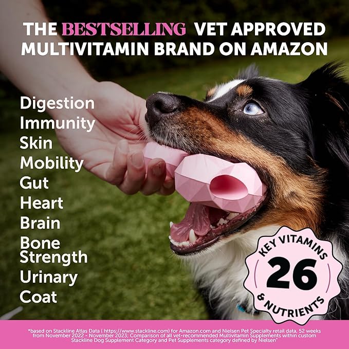 Dog Multivitamin - 10 in 1 Dog Vitamins for Health & Heart - Omega Fish Oil, Glucosamine & Probiotics - Dog Vitamins and Supplements for Skin and Coat (Chicken 180 ct)-PurrikoPets