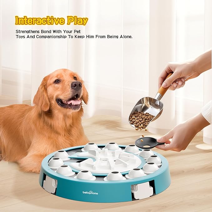 Dog Puzzle,Level 4 in 1 Interactive Toy for Smart Dogs, Multi-Stage Play, Puzzle Toys for Dogs, Cognitive Dog Puzzle Feeder for Slow Eating & Mental Stimulation-PurrikoPets