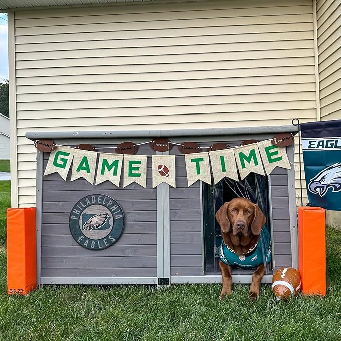 Aivituvin Outdoor Dog House 59" Extra Large Insulated Dog Kennel with Insulation Liner for Winter,All-Around Iron Frame-PurrikoPets