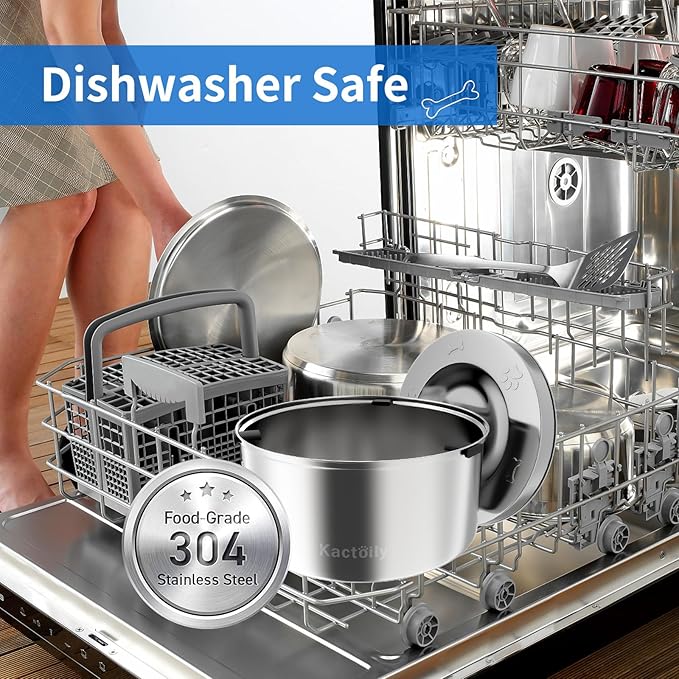 3L/101oz Large Capacity Dog Water Bowl Stainless Steel No Spill Dog Bowls Slow Drinking Dog Water Feeder Dispenser-PurrikoPets