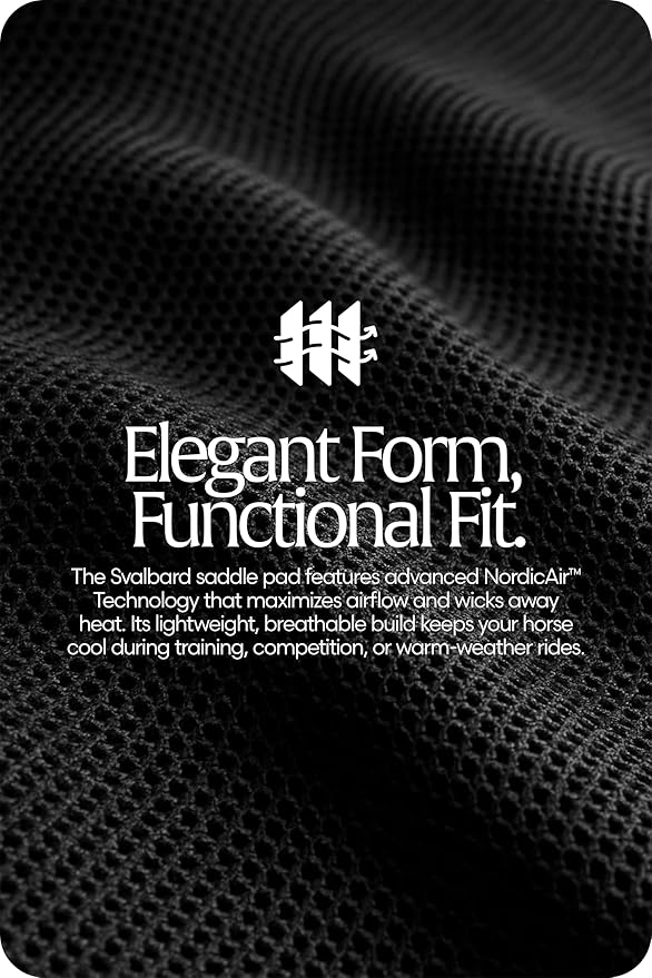 Equinavia Svalbard NordicAir™ Tech All Purpose Saddle Pad | Breathable Micromesh | Contoured Shape-PurrikoPets