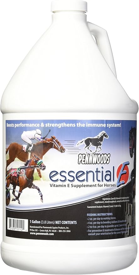 Essential E: Equine Vitamin E Supplement for Horse Health, Performance, Recovery & Nutrition - 1 Gallon-PurrikoPets