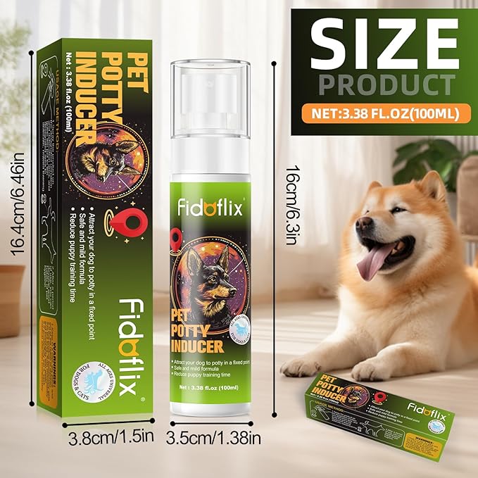 Dog Potty Training Spray for Dogs and Puppies - Go Here Attractant Spray to Pee and Poop in One Spot,Safe & Effective Puppy Pee Spray Indoor & Outdoor-Dog Training & Housebreaking Aid -100ml-PurrikoPets