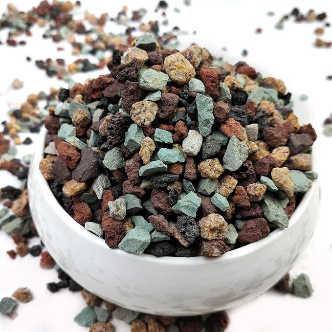2 lbs Mix Horticultural Succulent Soil,1/4 Inch Pumice Gravel. Decorative Pebbles Lava Rock for Cactus, Bonsai, Orchid, Indoor Plants of Drainage, Ventilation and Root Growth-PurrikoPets