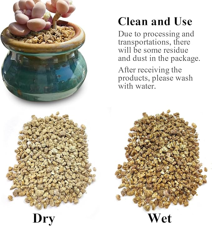 2 lbs Maifanitum Stones for Succulent,1/4 Inch Decorative Rocks for Indoor Plants, Bonsai, Soil Cover. Small Stone of Lightweight for Promote Soil Root Growth, Water Drainage and Plant Growth-PurrikoPets