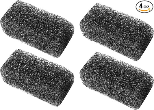 FEDOUR 4PCS Replacement Aquarium Biochemical Sponge for 4W Aquarium Filter, Aquarium Filter Sponges for Replacement (Sponge 4pcs for 4W)-PurrikoPets