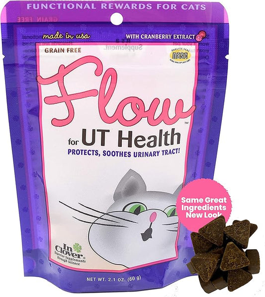 Flow Soft Chews for Cats. Daily Support for UT Health. Scientifically Formulated with Natural Ingredients to Keep Urinary Tract Flowing Naturally-PurrikoPets