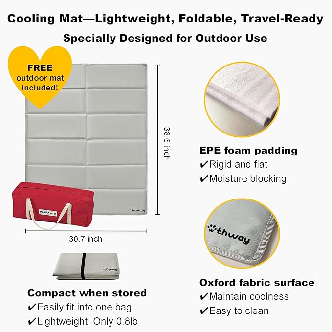 Dog Tent Cotton Fabric, Aluminum Poles and Camping Mat, Outdoor Weatherproof, Dog House Outdoor, Breathable with 2 Side Windows, Portable and Collapsible (Red, Large)-PurrikoPets