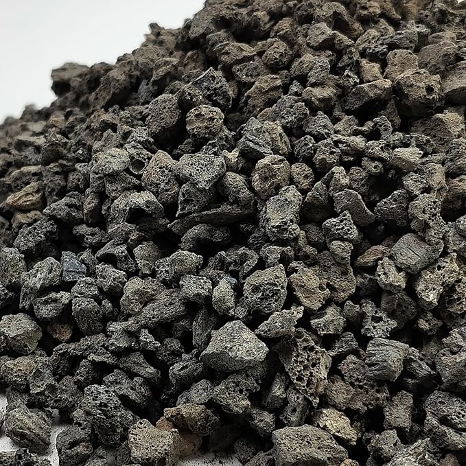 5 lbs Black Lava Rocks for Plants,1/4 Inch Crush Volcanic Rock Pumice Soil Additive for Succulent Aquarium Cactus Bonsai Fire Pits and Garden Landscaping-PurrikoPets
