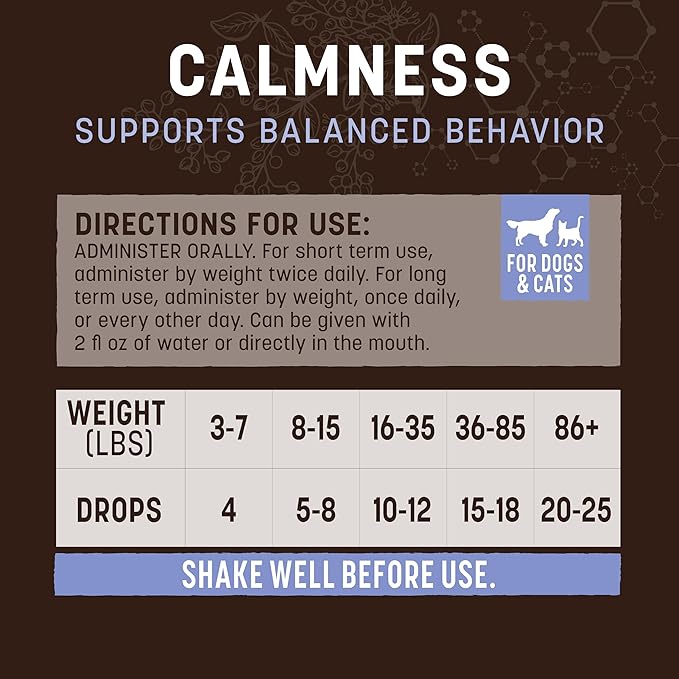 Earth Animal Herbal Remedies | Calmness | 2 fl oz-PurrikoPets