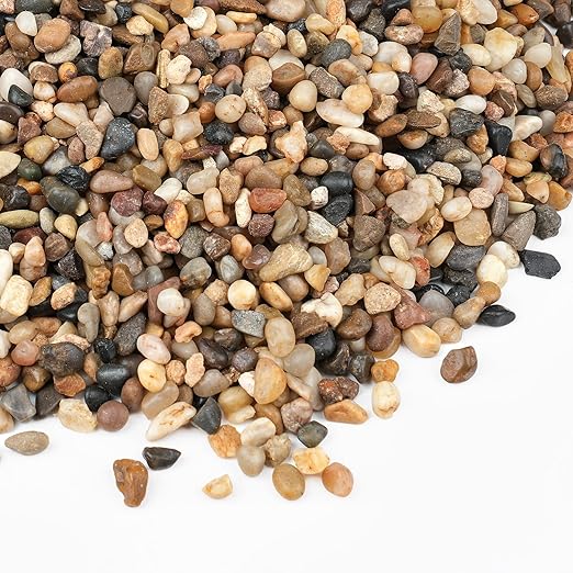 5 lbs Small Rocks for Plants, 1/5 Inch Gravel for Plants Drainage, Decorative Potting Pebbles for Indoor Plants, Vases, Bamboo, Succulent, Terrarium, Crafts, Cactus-PurrikoPets