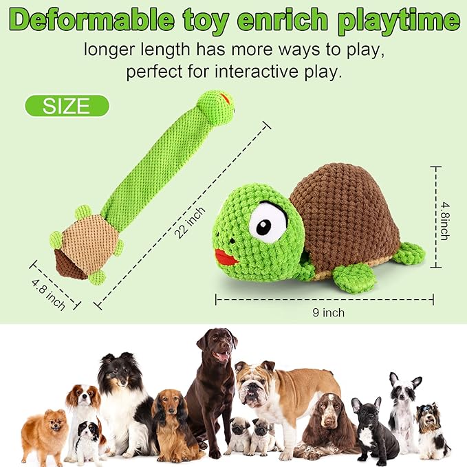 Dog Squeak Toys Dogs Enrichment Treat Dispensing Puzzle Toys Interactive Dog Toys for Large Medium Small Dogs-PurrikoPets