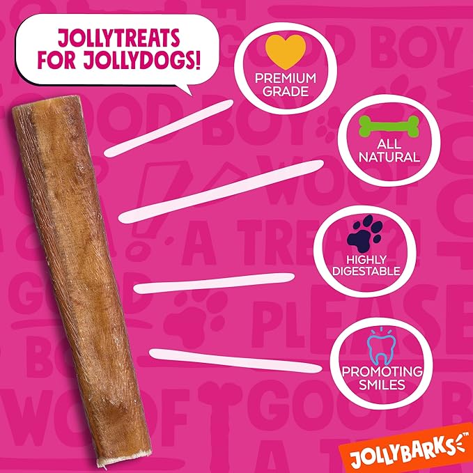 All Natural Bully Sticks for Small to Medium Dogs and Puppies (6" Jumbo - 4pk)-PurrikoPets