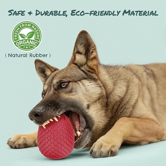 Enrichment Frozen Treat Toy for Dogs - 2-in-1 Dog Licking Toy & Dispensing Dog Puzzle Toy, Fillable Rubber Interactive Toy, Keeps Them Busy, Reduces Anxiety, Safe & Easy to Clean Red-PurrikoPets