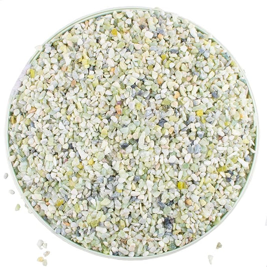 7lb Jade Bean Pebbles,1/4 Inch Cactus Bonsai DIY Rocks, Natural Succulent Rock and River Rocks Decorative for Aquariums, Vases, Terrarium, Outdoor Gardening, Top Dressing for Potted Plants-PurrikoPets