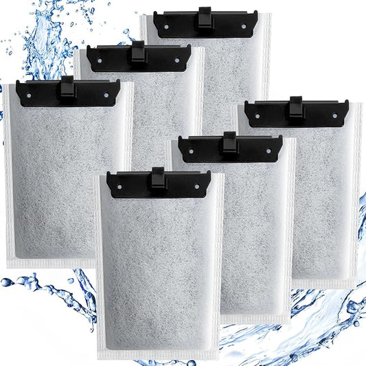 driamor 6 Pack Medium Filter Cartridges Replacement Compatible with Whisper 10i/IQ10/PF10 Aquarium Filter 5-10 Gallons-PurrikoPets