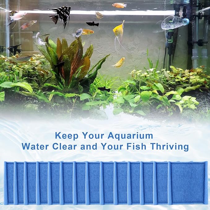 12 Pack Replacement Rite-Size C Filter Cartridges Compatible with MarineLand Penguin PRO Power Filters 275/375 & Original 200/350 Aquarium Fish Tank Replacement Filter Cartridges-PurrikoPets