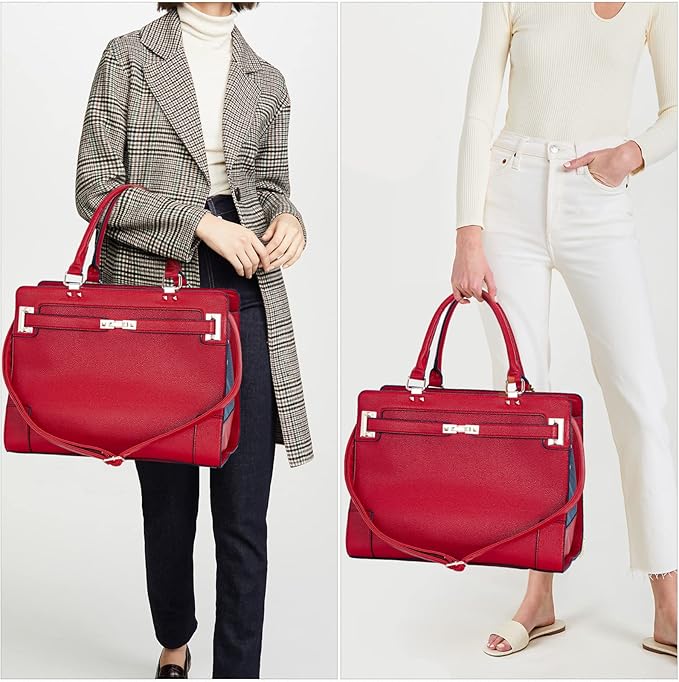 Fashion Pet Carrier Dog Cat Carrier Purse Soft-Sided Leather Handbag Pet Tote Bag for Small Dogs Puppy and Cats TSA Airline Approved (Red)-PurrikoPets