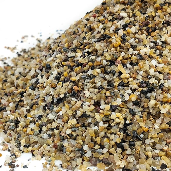 20lbs Fish Tank Sand, 1/16 inch Small Aquarium Gravel. Decorative Pea Gravel River Rocks for Air Plants, Vase Fillers, Landscaping and Succulent Soil Cover-PurrikoPets