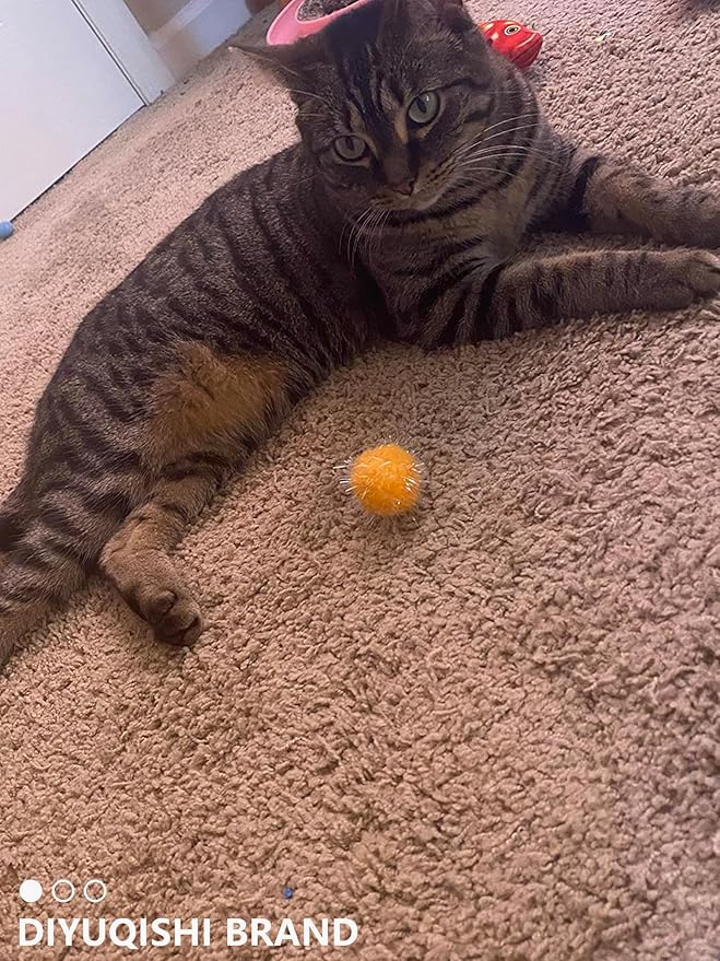 50-Pack Soft Cat Toy Balls – Fun Playtime & Exercise for All Cats (1.5 inch, Cat Toys Mega Set)-PurrikoPets