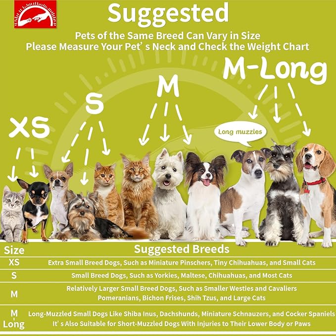 Agape Soft Dog Cone for Small Dogs & Cats, Comfy Dogs Recovery Collar After Surgery, Adjustable E Collar Alternative to Stop Licking, Protective Elizabethan Cones for Pup&Kitty, Comfortable Dog Cones-PurrikoPets