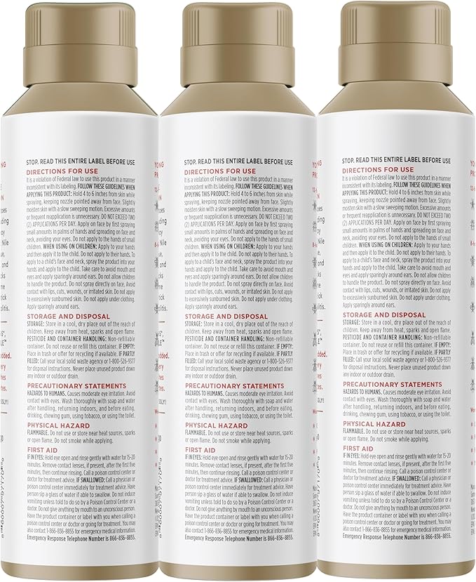 Fragrance Free Insect Repellent, 12-Hour Mosquito & Tick Protection, Picaridin-Based, Water-Based, Lightweight, Quick-Drying, DEET Alternative, Face & Body Use, 3 Pack-PurrikoPets