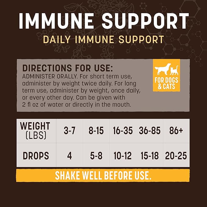 Earth Animal Herbal Remedies | Immune Support | 2 fl oz-PurrikoPets