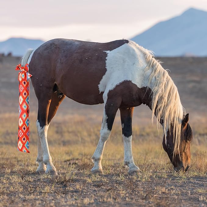 4 Pcs Horse Tail Bag Stretchy 22" Breathable with 2 Strands to Keep Clean and Protected Grooming Supplies-PurrikoPets